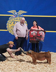 Reserve Duroc & Third Overall Gilt
2025 Buck Redding Swine Show, FL