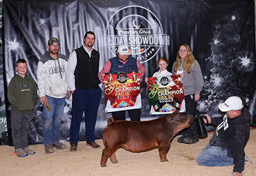 Champion Duroc Gilt
2025 Holiday Showdown, OH