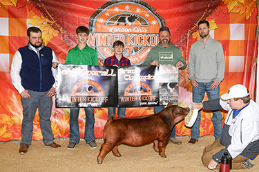 Champion Duroc & Eighth Overall Market Hog
2025 Maddison County Winter Kickoff, OH